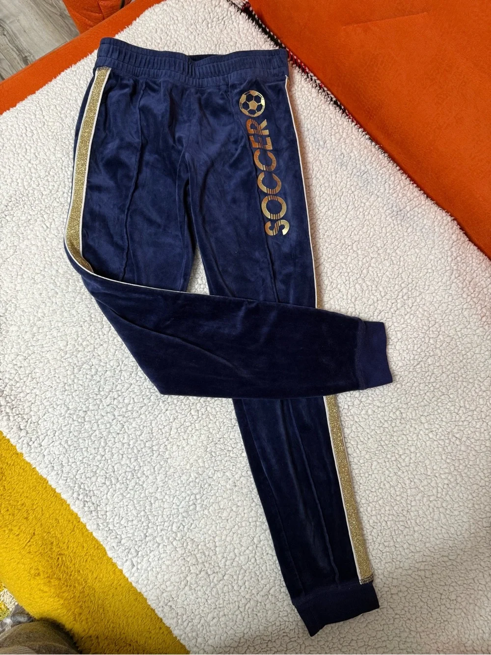 justice girls velour sport pants nwot sz 12